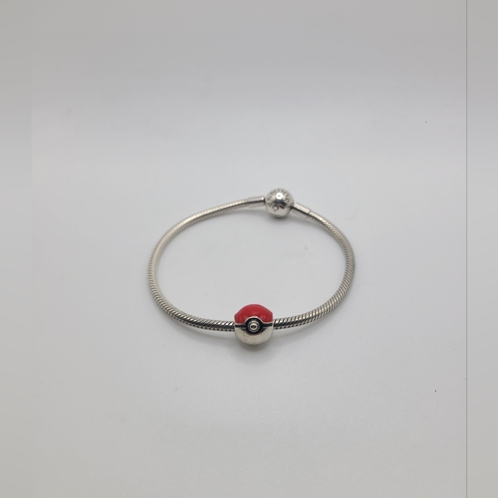 Sterling silver pokémon Pokeball charm - New